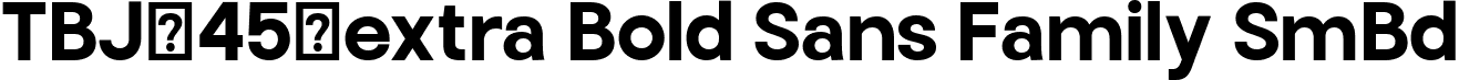 TBJ-45-extra Bold Sans Family SmBd font - TBJEndgraphMini-SemiBold.ttf