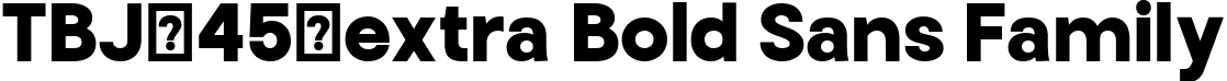 TBJ-45-extra Bold Sans Family font - TBJEndgraphMini-Bold.ttf