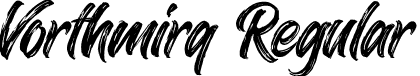 Vorthmirq Regular font - Vorthmirq.ttf