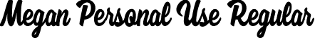 Megan Personal Use Regular font - Megan Personal Use.ttf