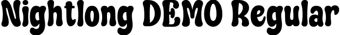 Nightlong DEMO Regular font - Nightlong-DEMO.ttf