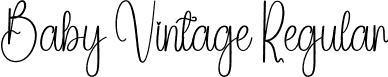 Baby Vintage Regular font - Baby-Vintage.otf