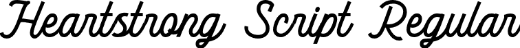 Heartstrong Script Regular font - Heartstrong Regular.otf