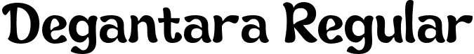 Degantara Regular font - degan-free.otf