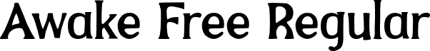 Awake Free Regular font - AwakeFreeRegular-9MBgK.otf