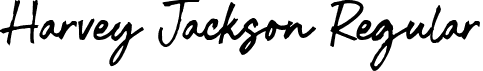 Harvey Jackson Regular font - Harvey Jackson.otf