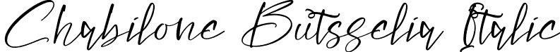 Chabilone Butsselia Italic font - Chabilone-Butsselia-Italic.otf