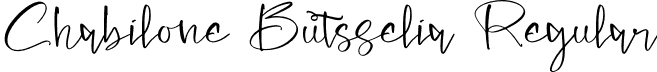 Chabilone Butsselia Regular font - Chabilone-Butsselia.otf