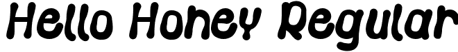 Hello Honey Regular font - HelloHoneyRegular.ttf