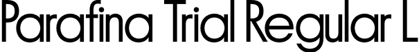 Parafina Trial Regular L font - ParafinaTrial-RegularL.otf