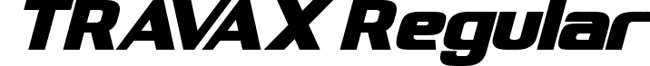 TRAVAX Regular font - travaxregular-4nzzd.ttf