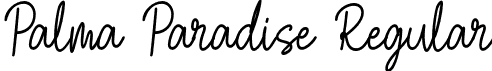 Palma Paradise Regular font - Palma Paradise.otf