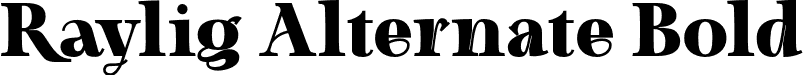 Raylig Alternate Bold font - RayligAlternatebold-d9dlE.otf