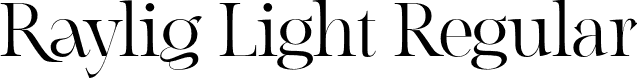 Raylig Light Regular font - RayligLight-4BqEx.otf