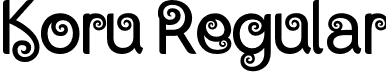 Koru Regular font - Koru-Regular.otf