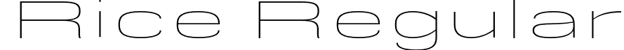 Rice Regular font - Rice-ExtraThinExpanded.otf