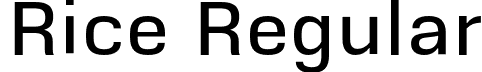 Rice Regular font - Rice-Medium.otf