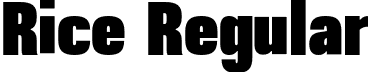 Rice Regular font - Rice-SuperCondensed.otf