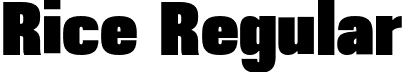 Rice Regular font - Rice-UltraCondensed.otf