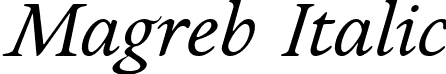 Magreb Italic font - Magreb-Italic.ttf