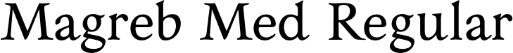 Magreb Med Regular font - Magreb-Medium.otf