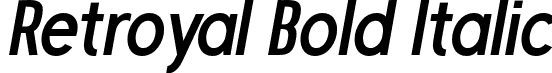 Retroyal Bold Italic font - Retroyal-BoldItalic.otf