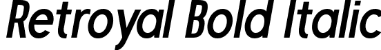 Retroyal Bold Italic font - Retroyal-BoldItalic.ttf