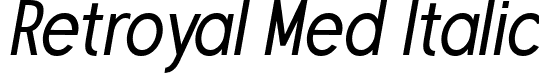 Retroyal Med Italic font - Retroyal-MediumItalic.ttf