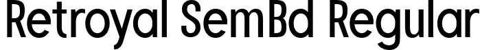 Retroyal SemBd Regular font - Retroyal-SemiBold.ttf