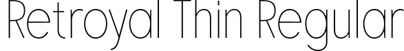 Retroyal Thin Regular font - Retroyal-Thin.otf