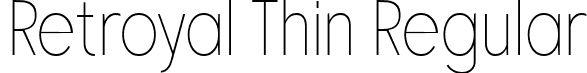 Retroyal Thin Regular font - Retroyal-Thin.ttf