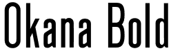 Okana Bold font - Okana-Bold.otf