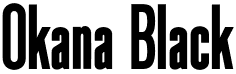 Okana Black font - Okana-Black.otf