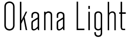 Okana Light font - Okana-Light.otf