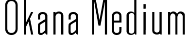 Okana Medium font - Okana-Medium.ttf