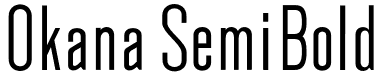 Okana SemiBold font - Okana-SemiBold.otf