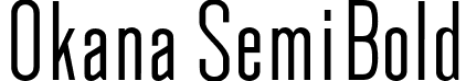 Okana SemiBold font - Okana-SemiBold.ttf