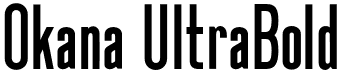 Okana UltraBold font - Okana-UltraBold.otf