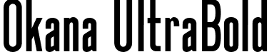 Okana UltraBold font - Okana-UltraBold.ttf