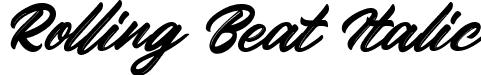 Rolling Beat Italic font - RollingBeat Italic.ttf