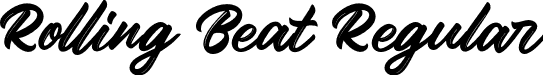 Rolling Beat Regular font - RollingBeat.otf