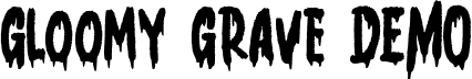 Gloomy Grave DEMO font - GloomyGrave (DEMO).ttf