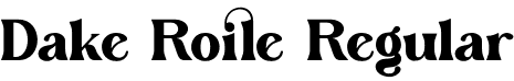 Dake Roile Regular font - dakeroile.otf