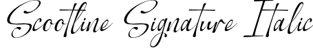 Scootline Signature Italic font - scootline.otf