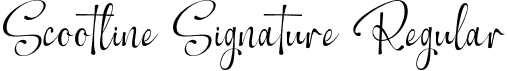 Scootline Signature Regular font - scootline-signature.otf