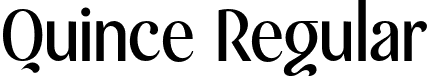 Quince Regular font - quince.otf