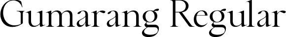 Gumarang Regular font - gumarang-regular.otf