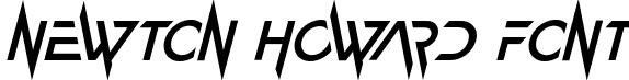 Newton Howard Font font - NewtonhowardfontItalic-GOy3G.otf