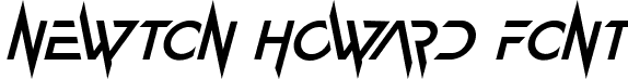 Newton Howard Font font - NewtonHowardFontItalic-jEd9G.ttf