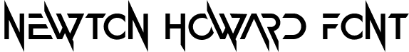 Newton Howard Font font - NewtonHowardFontRegular-512X8.ttf